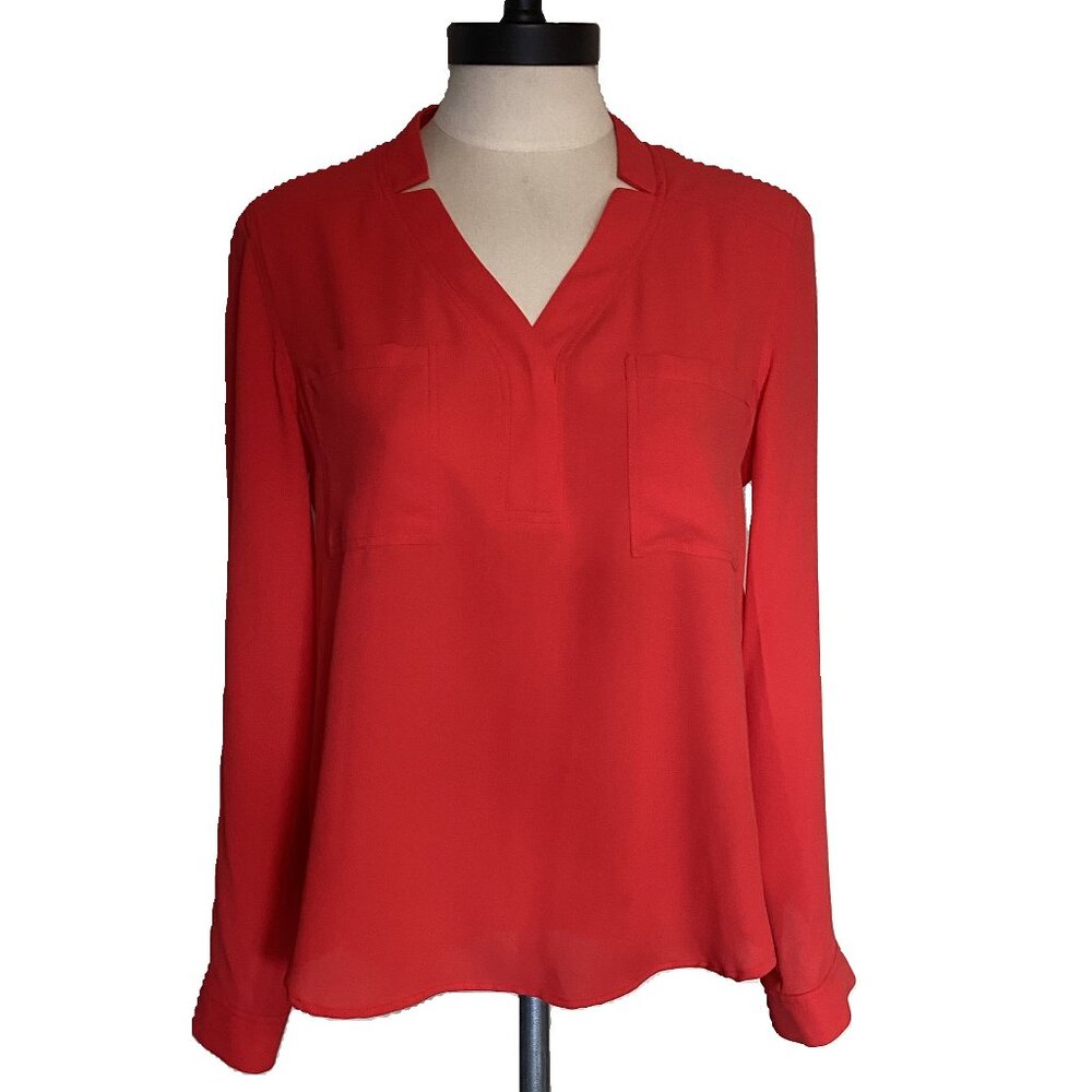 NINE WEST Red Blouse sz XS/S